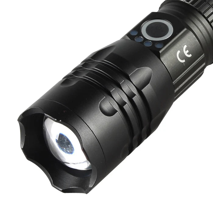 Zoomable LED Torch 1200L Flashlight w Type C (TO 1200-UC)