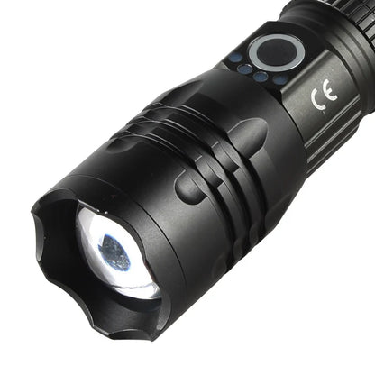 Zoomable LED Torch 1200L Flashlight w Type C (TO 1200-UC)