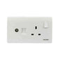 1Gang TV And RJ45 w/Outlet
