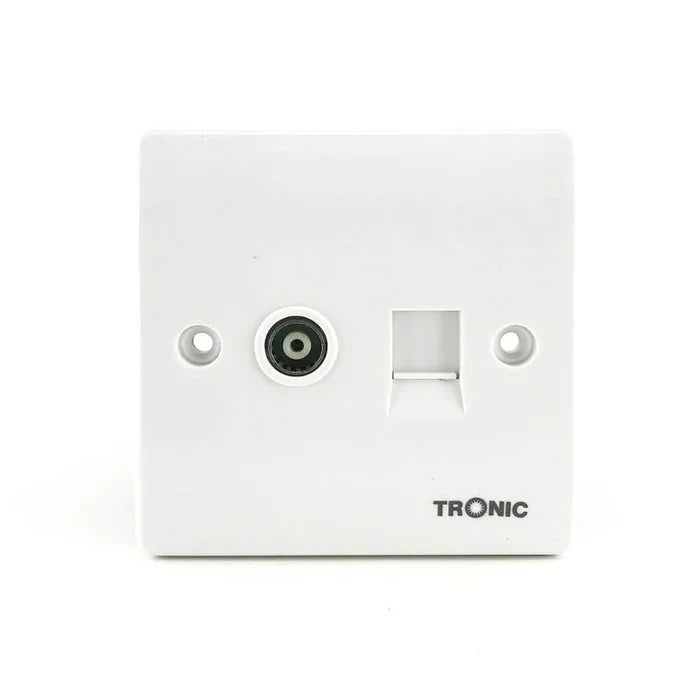 RJ11 And TV Single Outlet