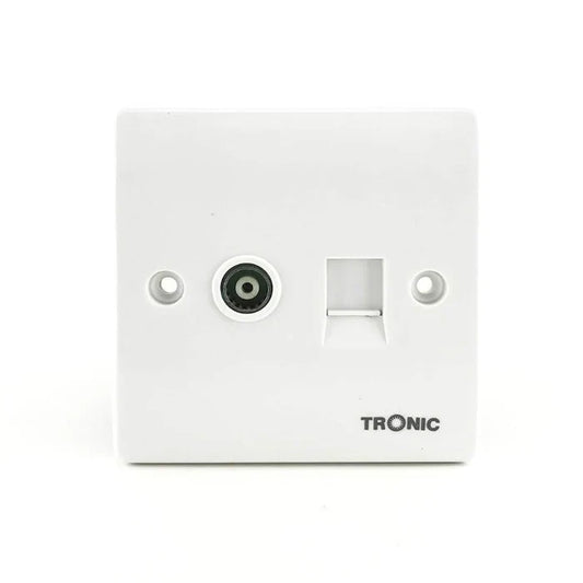 RJ11 And TV Single Outlet