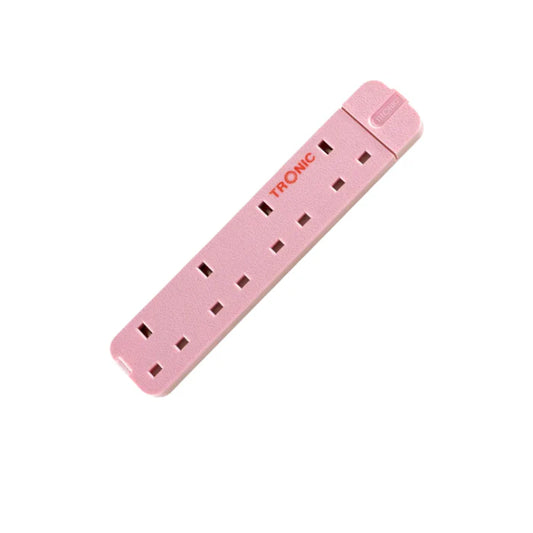 4 Way Extension Socket - PINK