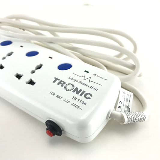 4Way 3m Universal Extension w/ Surge Protection