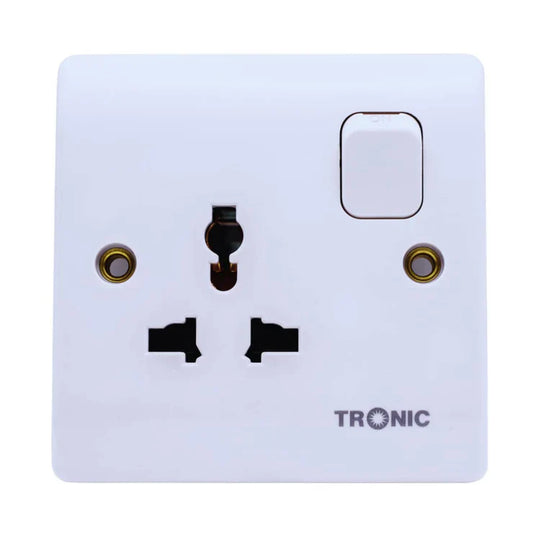 Universal Single Outlet w/Button