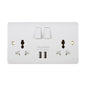 Universal Double Outlet w/2 USB