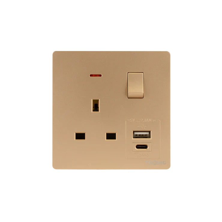 Premium Single Outlet W USB - TS Range