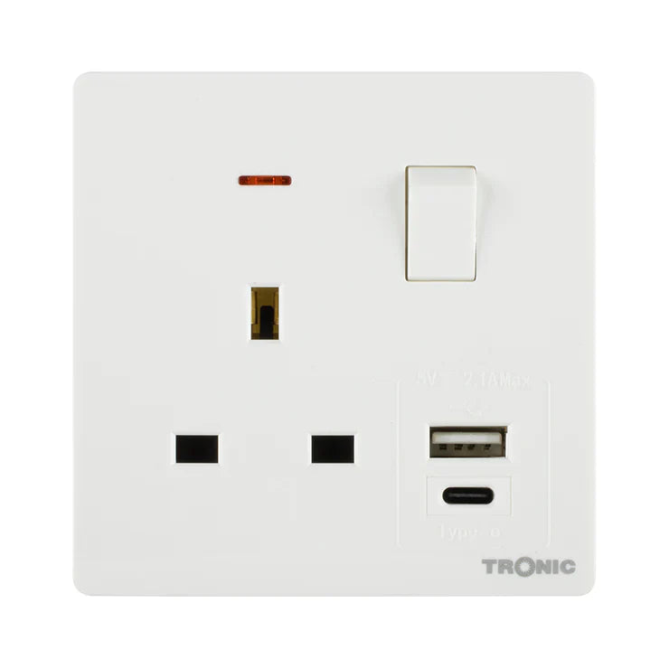 Premium Single Outlet W USB - TS Range