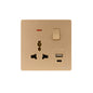 Premium Universal Single Outlet w/USB - TS Range