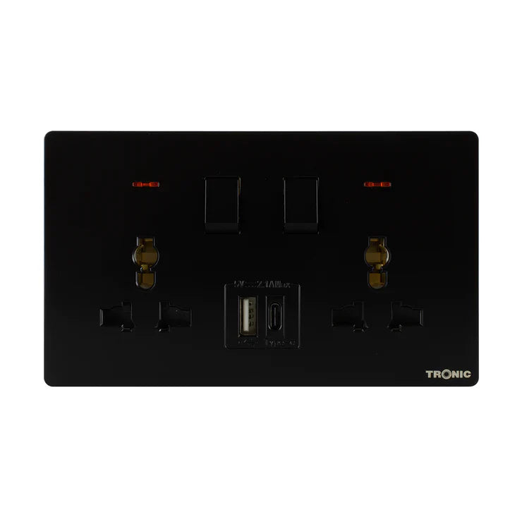 Premium Double Outlet W USB - TS Range