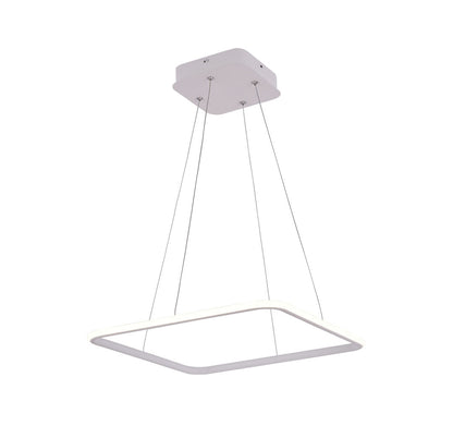 Simple Square LED Hanging Light WH 011A-C1-4S-1B-39
