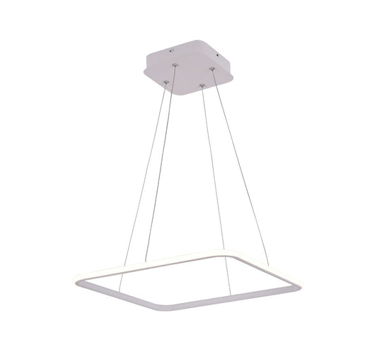 Simple Square LED Hanging Light WH 011A-C1-4S-1B-39