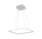 Simple Square LED Hanging Light WH 011A-C1-4S-1B-39