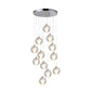 12-Globe Crystal Pendant Chandelier with Chrome Finish
