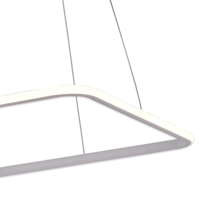 Simple Square LED Hanging Light WH 011A-C1-4S-1B-39