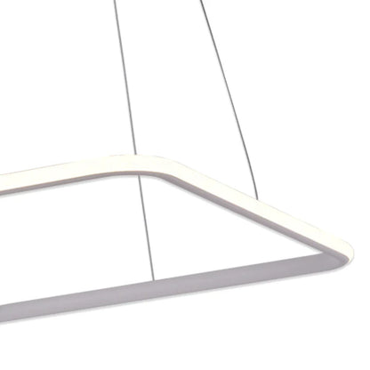 Simple Square LED Hanging Light WH 011A-C1-4S-1B-39