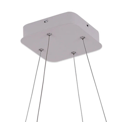 Simple Square LED Hanging Light WH 011A-C1-4S-1B-39