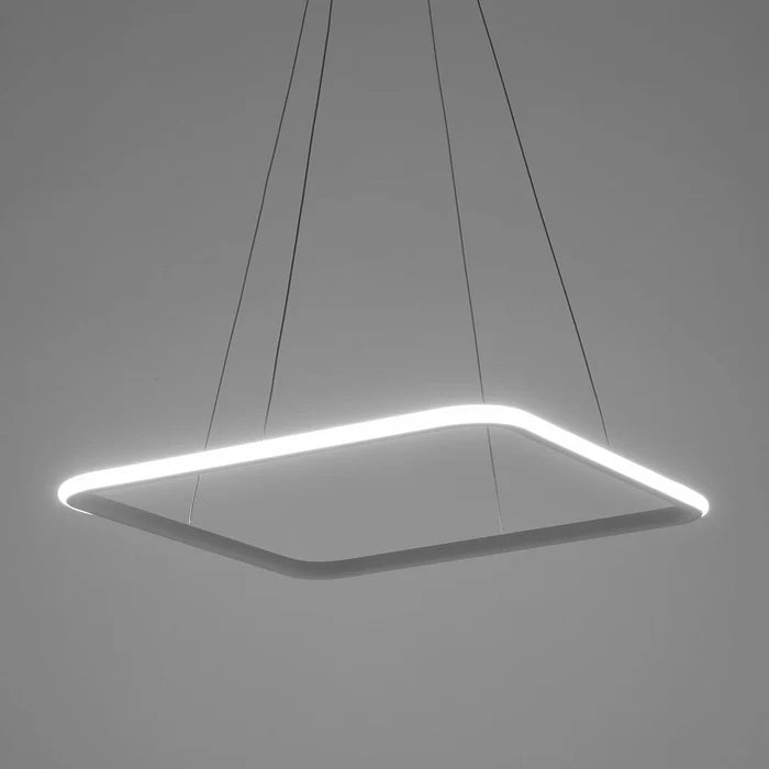 Simple Square LED Hanging Light WH 011A-C1-4S-1B-39