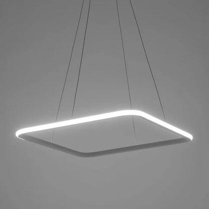 Simple Square LED Hanging Light WH 011A-C1-4S-1B-39