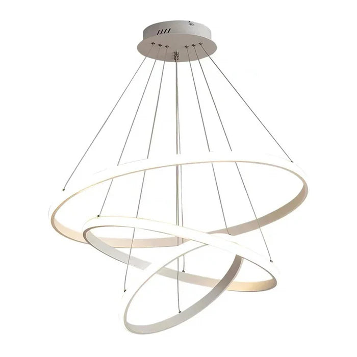 White Spiral-Ring Pendant Light 3-Colour Adjustable (WH 2024-02-WH-TC)