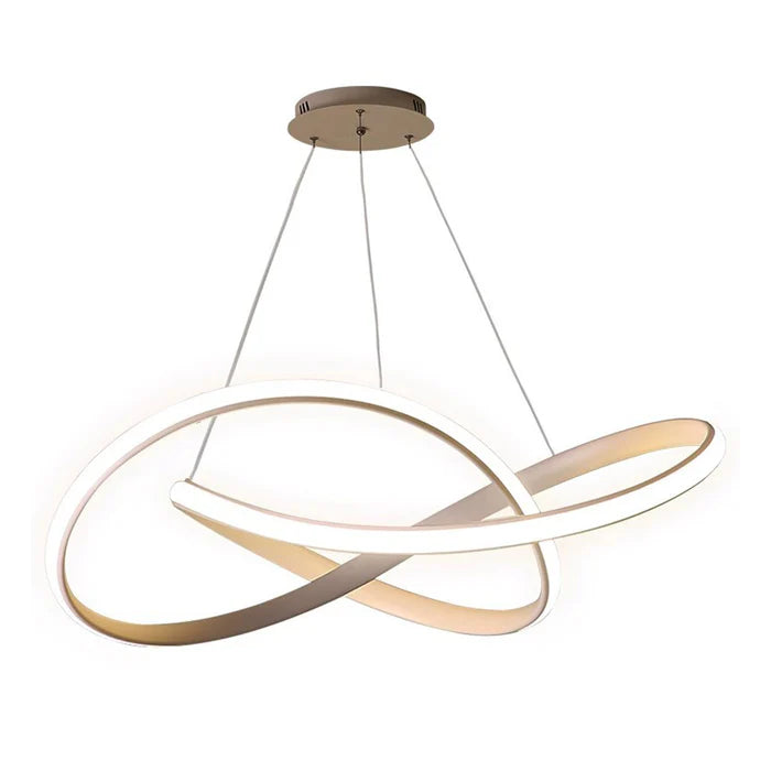 Modern White LED Pendant Light – 50W, Adjustable CCT (WH 2024-03-WH-TC)