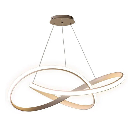 Modern White LED Pendant Light – 50W, Adjustable CCT (WH 2024-03-WH-TC)