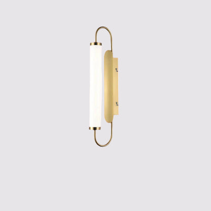 Sleek Brass and Opal Glass Wall Light (WH 2024-12-21-TC)
