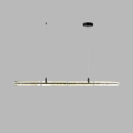 Linear Pendant Light with Crystal Effect LED