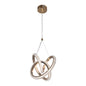Golden LED Pendant Light – 40W, Tri-Color, Modern Ring Design (WH 25CL-02-GO-TC)