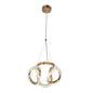 Golden Spiral LED Pendant Light (WH 25CL-03-GO-TC)