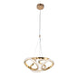 Golden LED Pendant Light – 50W, Tri-Color, Loop Design (WH 25CL-05-GO-TC)