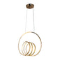 Golden Ring Cluster Pendant Light – 70W LED (WH 25CL-08-GO-TC)