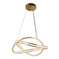 Golden Interloop Chandelier – 100W LED, 3-Colour Adjustable (WH 25CL-16-GO-TC)