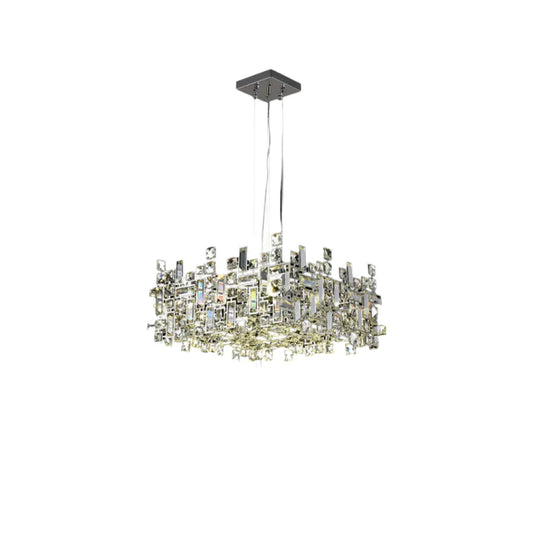 Luxury Crystal Rectangular Pendant Chandelier