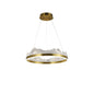 Modern Gold Circular LED Chandelier Light 28 Watt