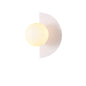 Modern Half-Moon Wall Lamp with Frosted Globe
