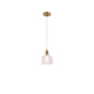 Ribbed Glass Dome Pendant Light 1*E27