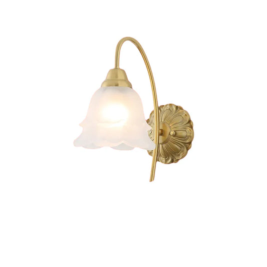 Vintage Gold Floral Wall Light