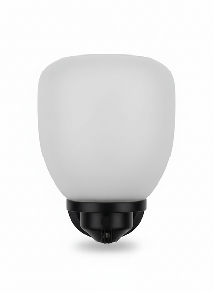 White Tinted Glass Wall Light (TG MONN-25-10-3B)