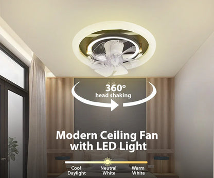 Ceiling Mini Fan w Light (KD 1854)